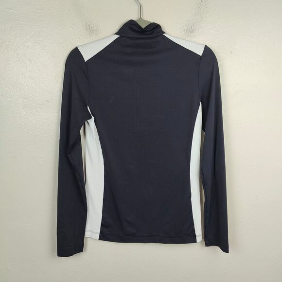 Lohla Sport‎ 1/2 Zip Sweater Womens XS Black White Colorblock Golf Top Stretch - Picture 5 of 7